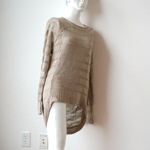 BCBG MaxAzria Knit Sweater Beige Size Medium